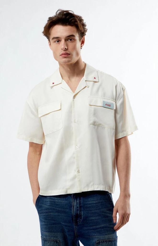 Coca-Cola By PacSun Fountains Woven Camp Shirt 1