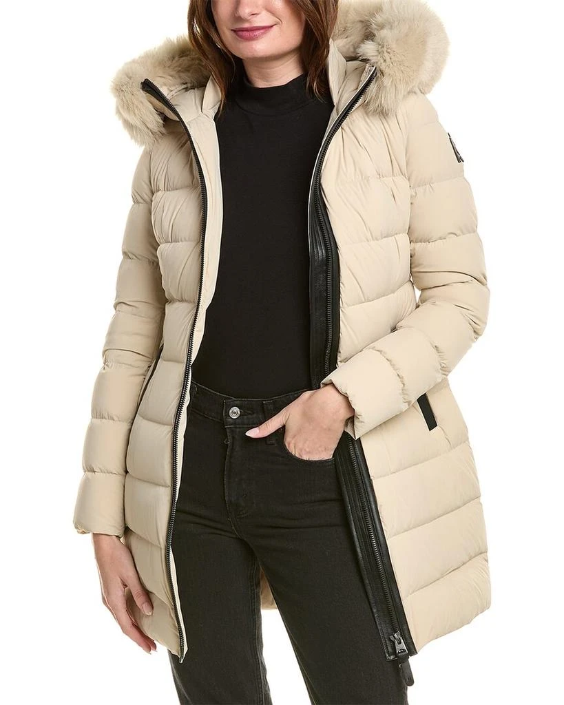 Mackage Calla Leather-Trim Down Coat 1