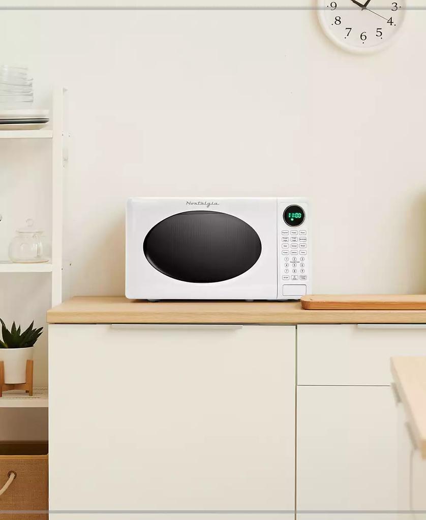 Nostalgia 0.7 Cubic Feet Retro Microwave Oven