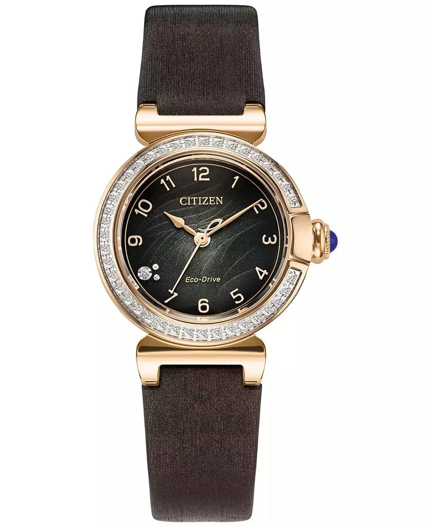 Citizen Eco-Drive Women's Diamond (1/6 ct. t.w.) Rose Gold-Tone Stainless Steel Bracelet Watch 26mm 3