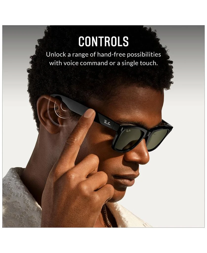 Ray-Ban Meta Skyler Transition Lens Smart Glasses, 52mm 9