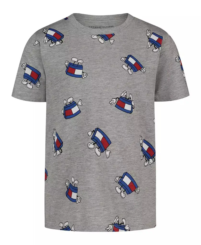 Tommy Hilfiger Toddler and Little Boys' Mascot Allover Printed T-Shirt