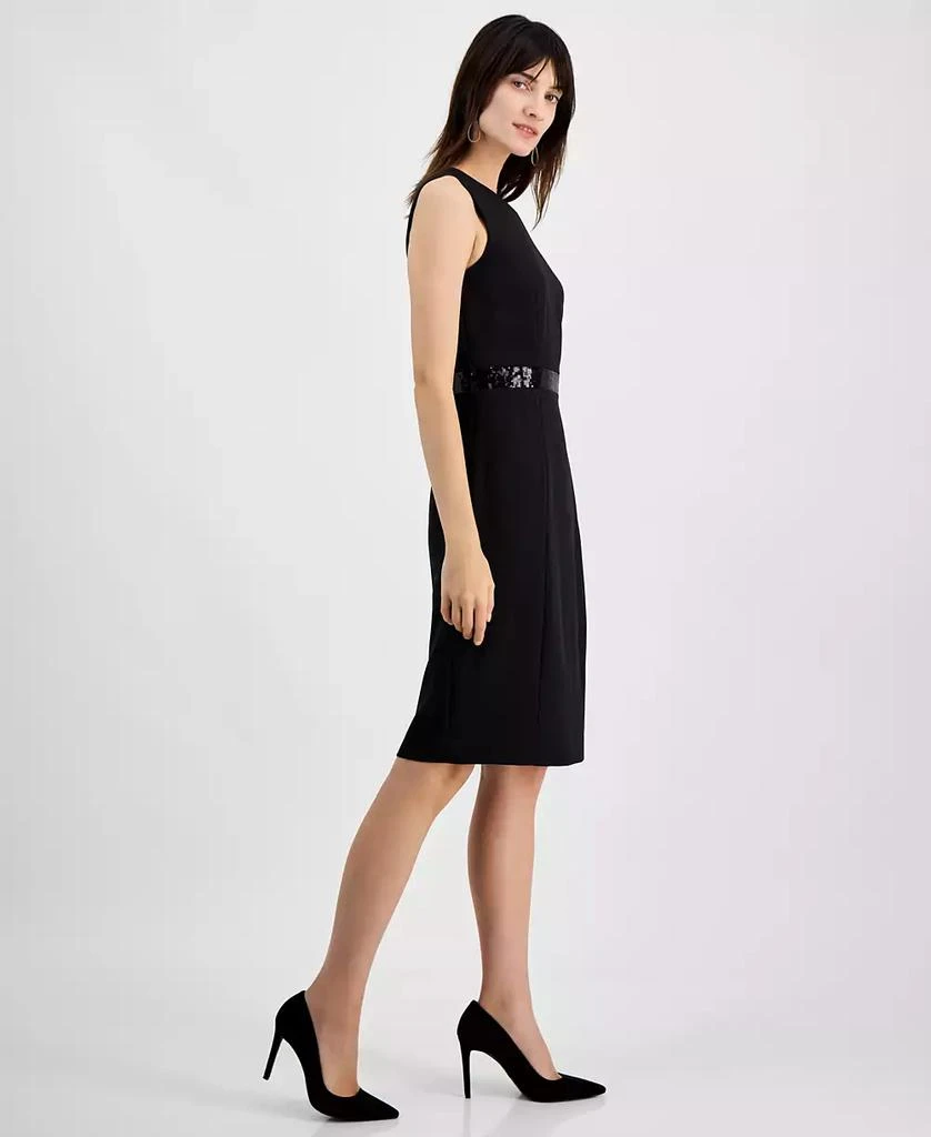 Kasper Women's Sequin-Waistband Sheath Dress, Regular & Petite 3