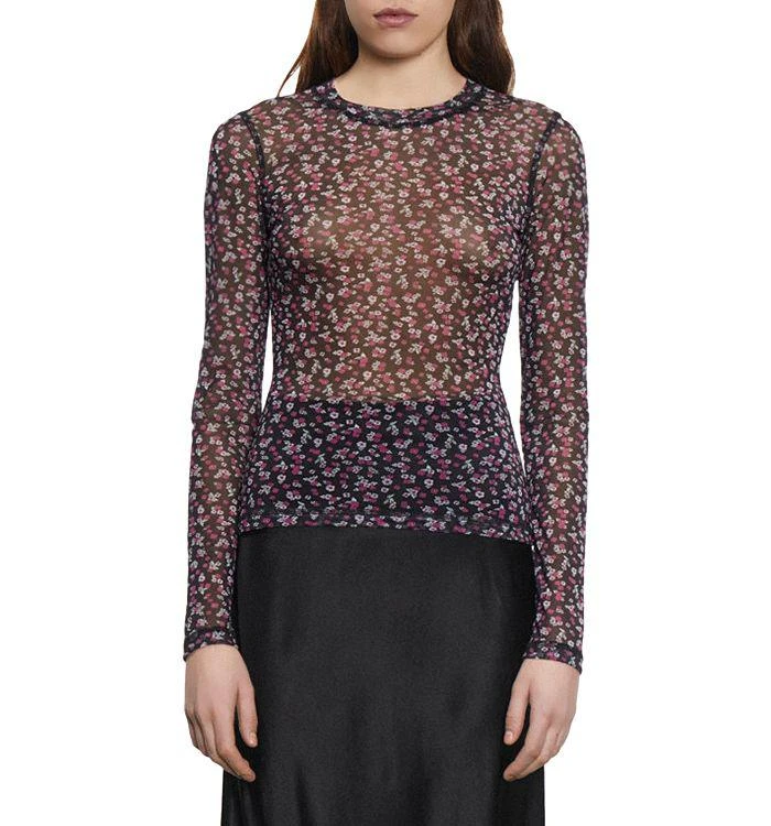 The Kooples Printed Long Sleeve Top 1