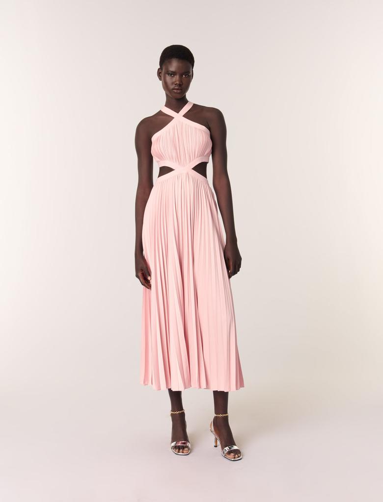 Maje Maje Woman's polyester Pleated maxi dress for Spring/Summer