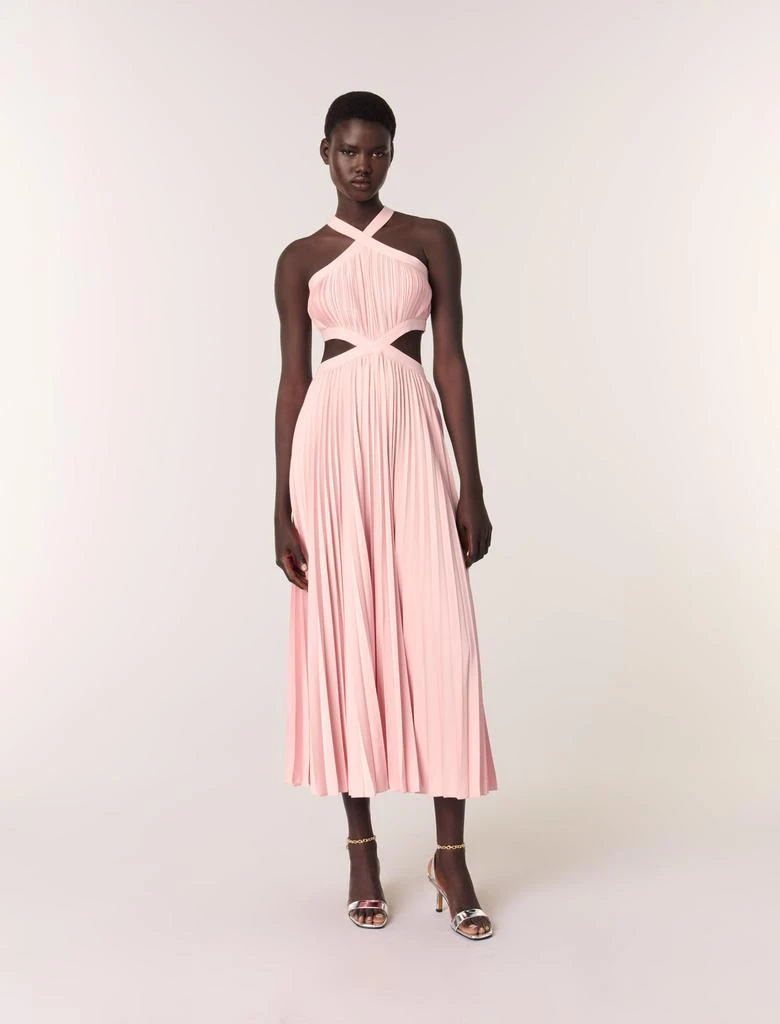 Maje Maje Woman's polyester Pleated maxi dress for Spring/Summer 1