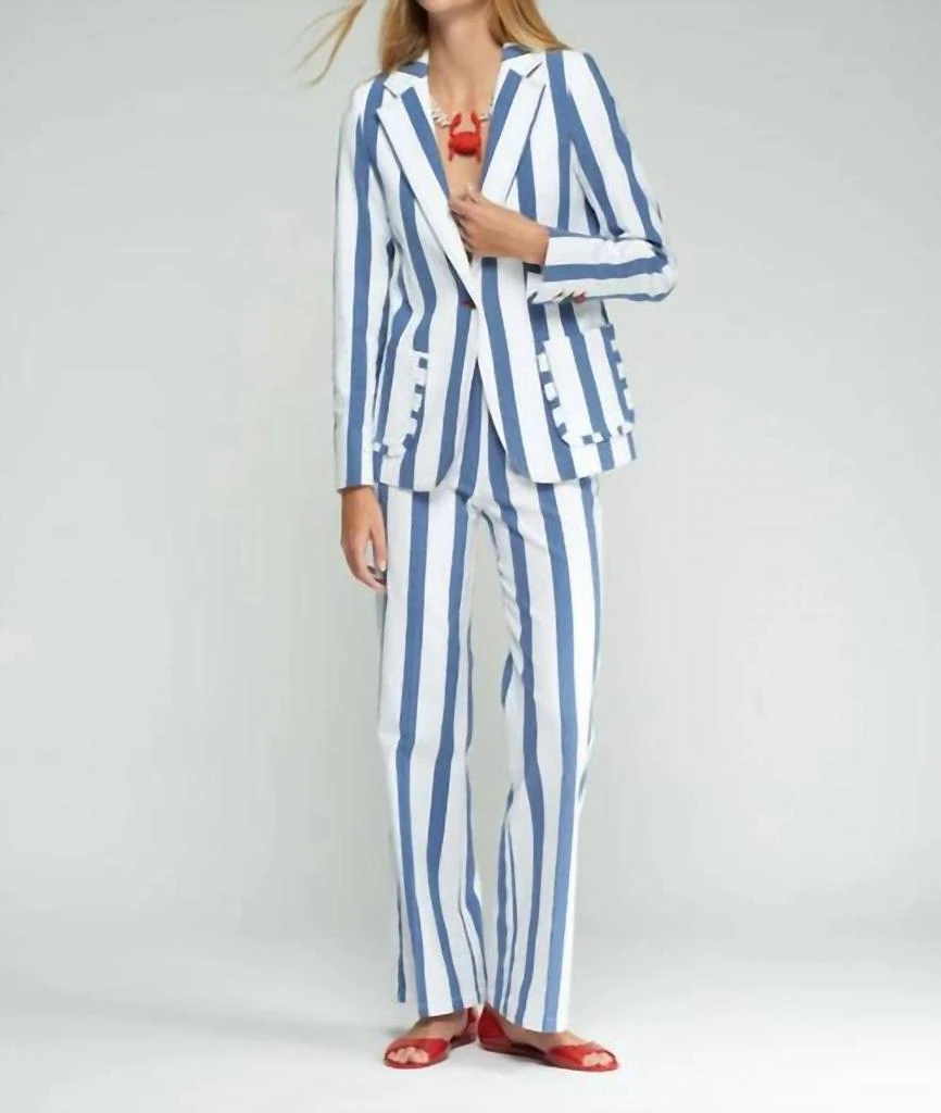 VILAGALLO Vilagallo - Single- Button Blazer Jacket With Ruffles