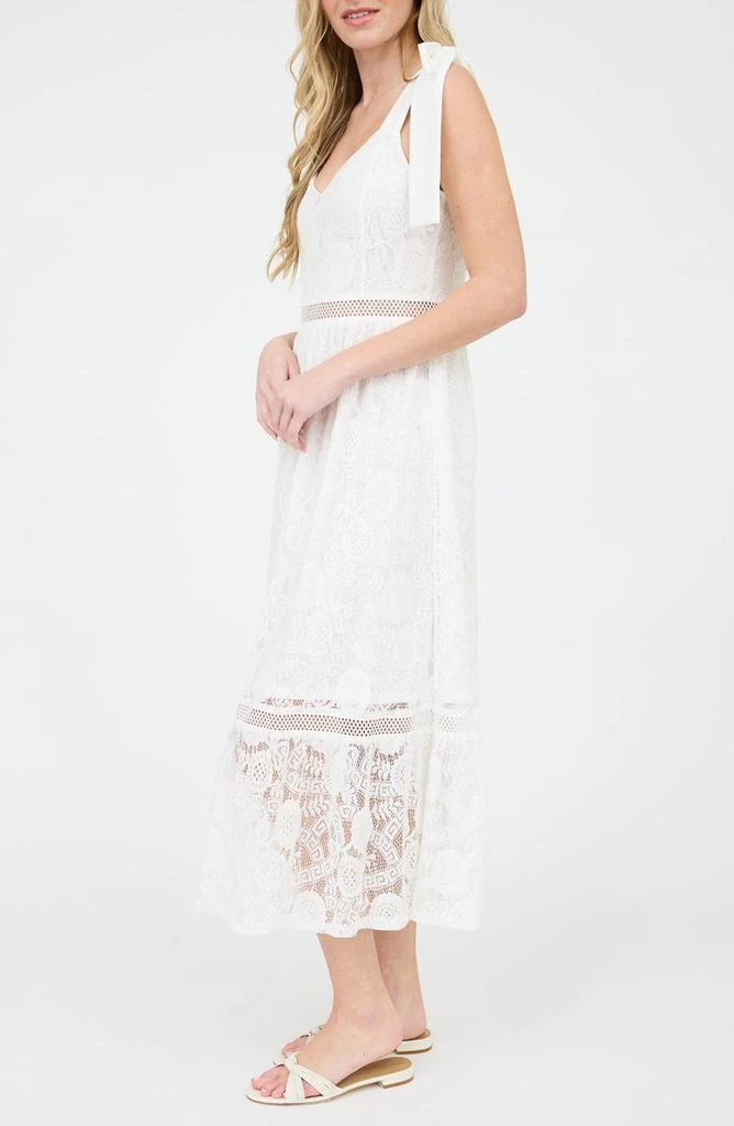 Blu Pepper Tie Shoulder Lace Midi Dress 5