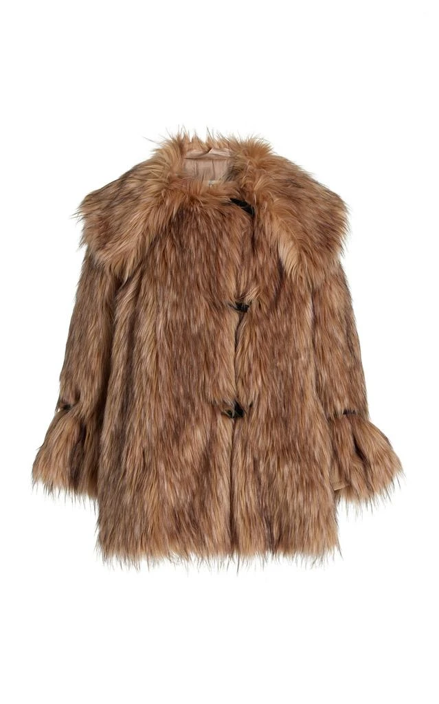 BY MALENE BIRGER By Malene Birger - Exclusive Yvette Short Faux Fur Coat - Brown - L - Moda Operandi 1