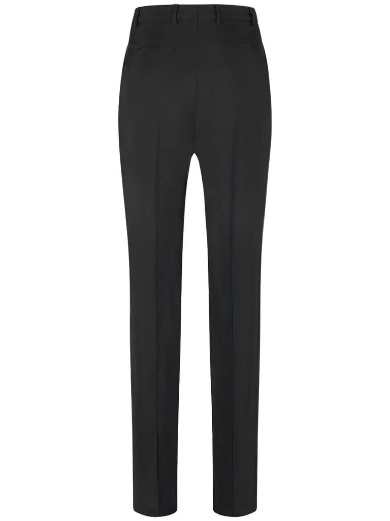 SAINT LAURENT High Waist Wool Blend Pants 4