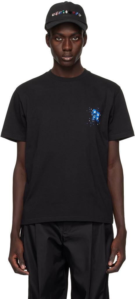 【ADERERROR】Langle t-shirt Noir Black Langle T-Shirt by ADER error on Sale