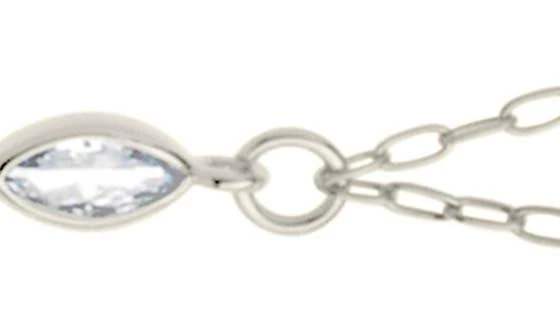 Sterling Forever Tyra Imitation Pearl 
Cubic Zirconia Station Y-Necklace 4