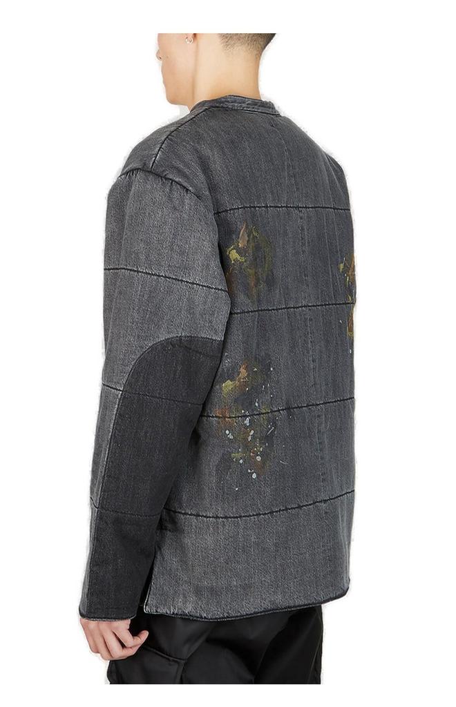 Liberaiders Liberaiders Paint Splatter Crewneck Denim Jacket