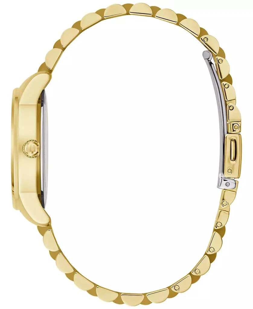 Bulova Women's Classic Diamond Accent Gold-Tone Stainless Steel Bracelet Watch 32mm 2