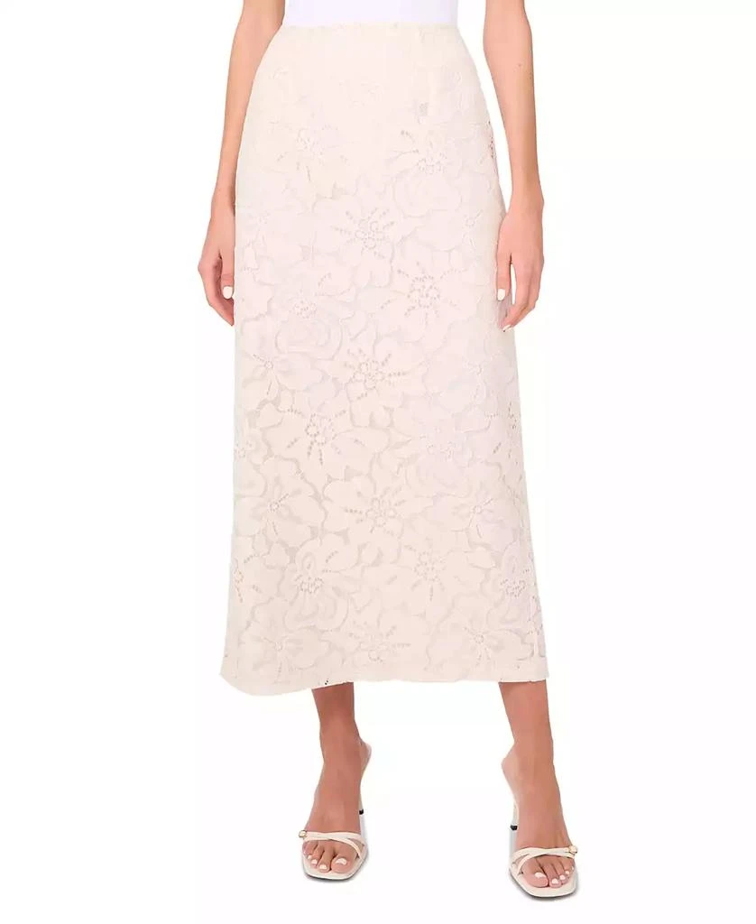 Parker Women's The Londyn Lace Slit-Back Lace Midi Skirt 2
