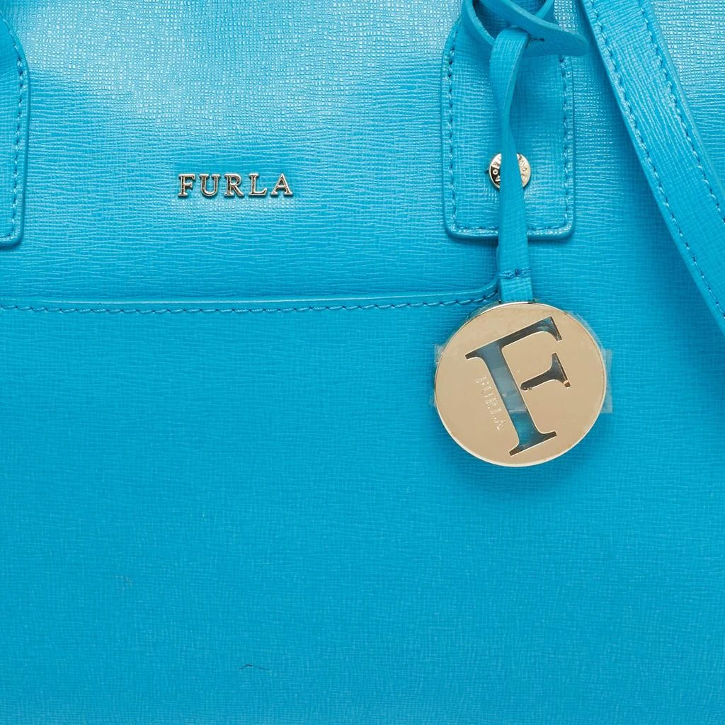 Furla Furla Blue Leather Linda Satchel 5