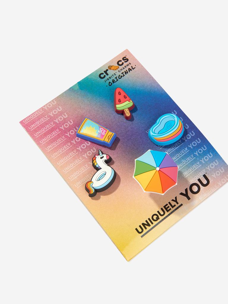 Crocs Girls Summer 4EVER Jibbitz™ Charm 5 Pack in Multicolour