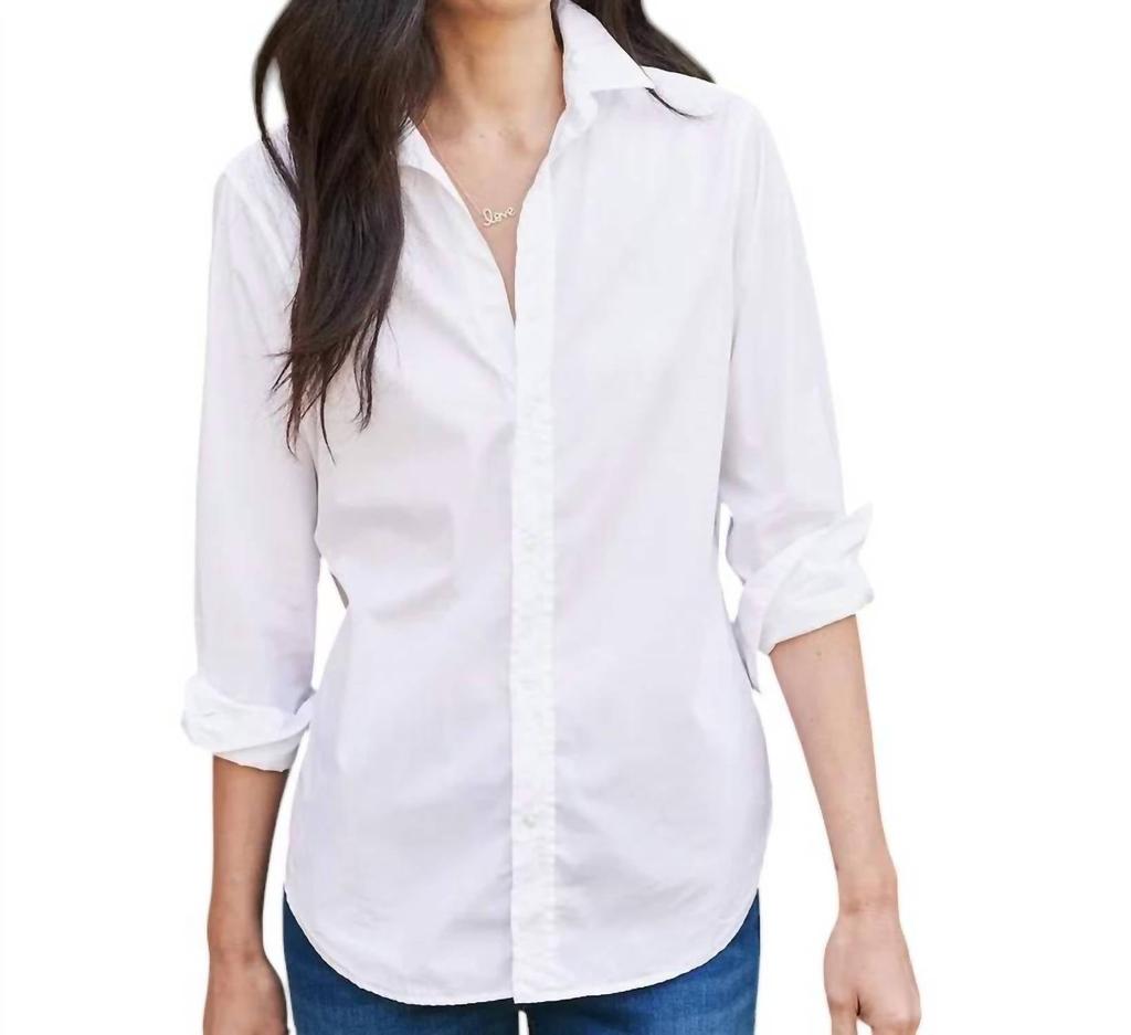 Frank & Eileen Frank Button Up Shirt In White Superfine