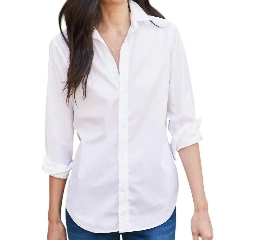 Frank & Eileen Frank Button Up Shirt In White Superfine 1
