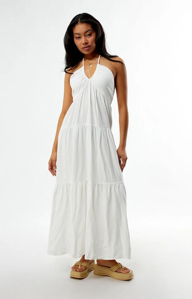 KENDALL & KYLIE Keyhole Halter Midi Dress 3