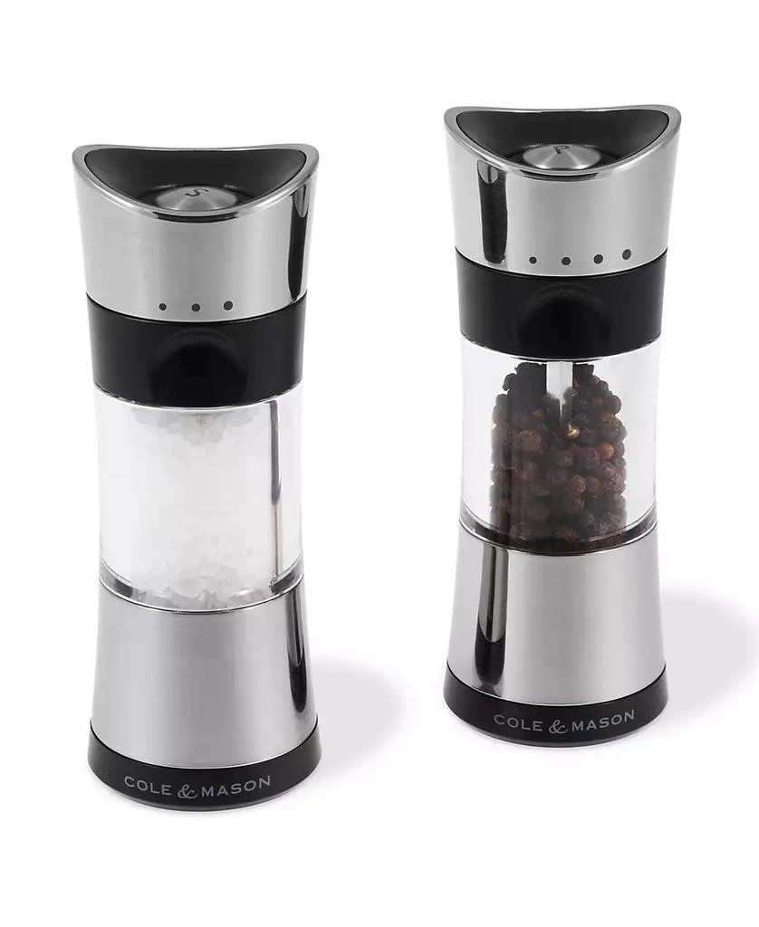 Cole & Mason Horsham Chrome 6" Salt & Pepper Mill Gift Set 1