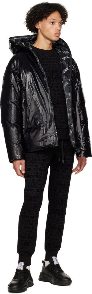 Versace Black Coated Down Jacket 4