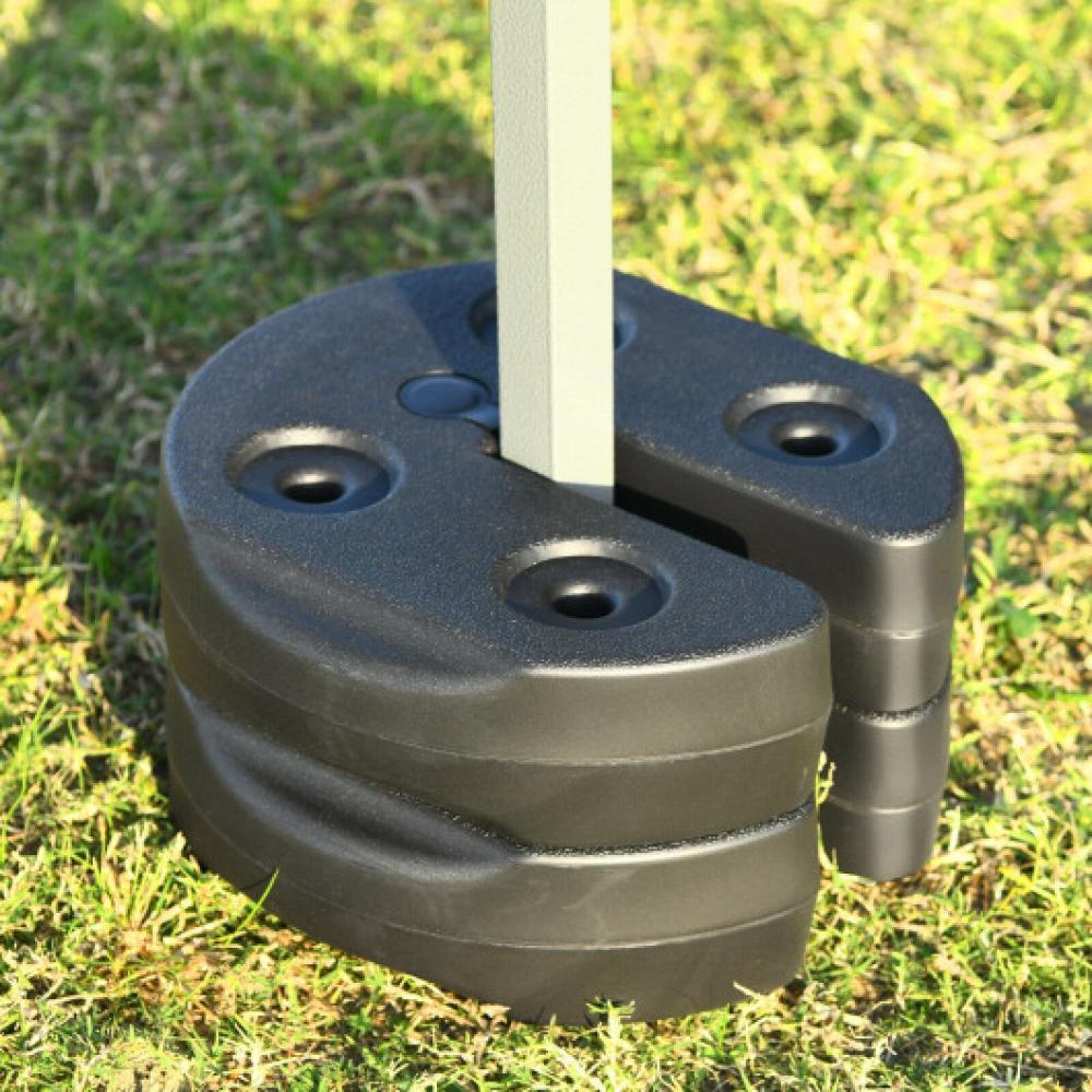 Hivvago 8 pieces Weight Plates Patio Canopy Tent Gazebo Shade Umbrella Water Filled