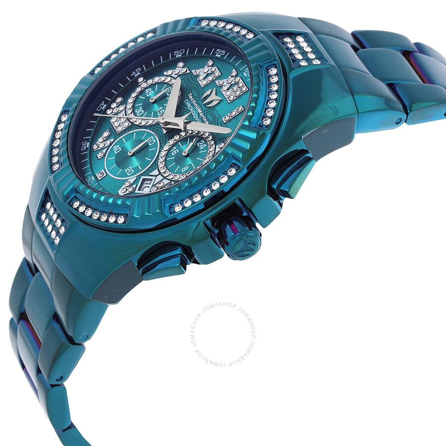 TechnoMarine Cruise Chronograph Quartz Crystal Green Dial Men's Watch TM-121233