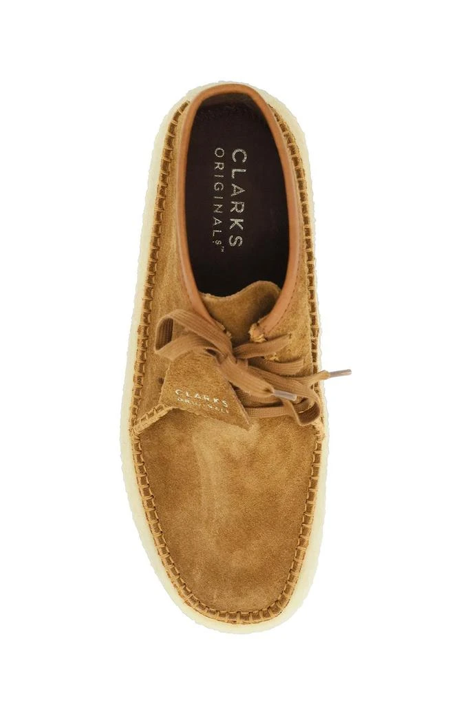Clarks suede leather caravan lace-up shoes 2