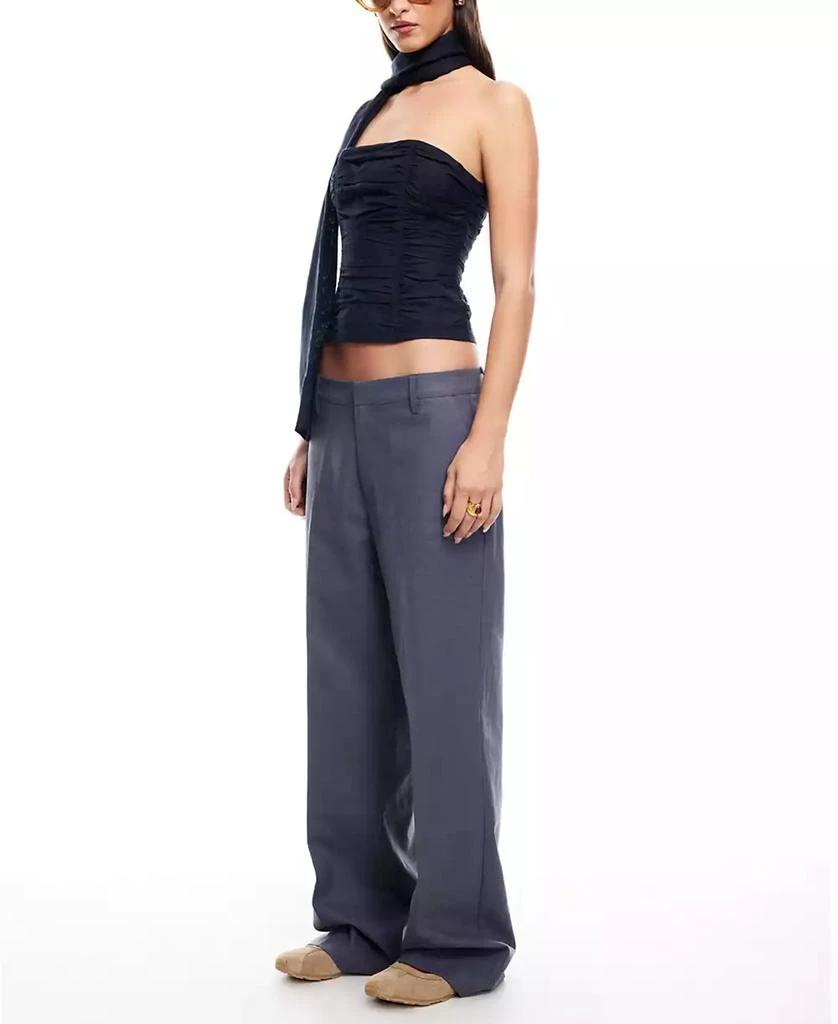 Lioness Women's Island Ruched Scarf-Trim Tube Top 5