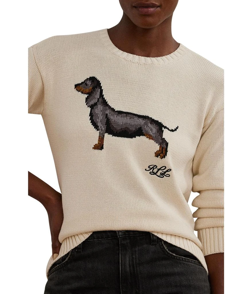 Ralph Lauren Intarsia-Knit Dachshund Cotton Sweater 3