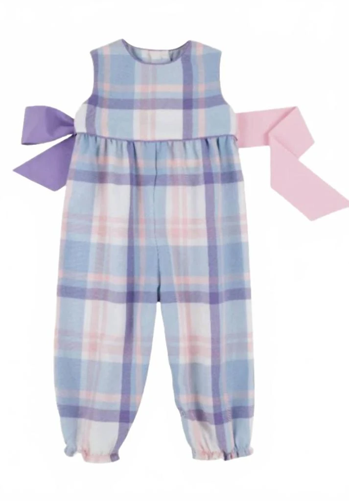 The Beaufort Bonnet Company Girls
 Sleeveless Rebecca Romper In Blue