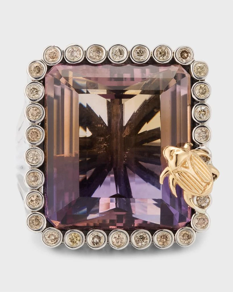 Stephen Dweck Ametrine and Champagne Diamond Statement Ring 1