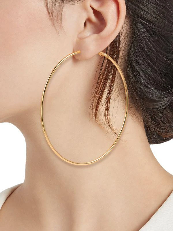 Ava & Aiden 18K Goldplated Hoop Earrings 2