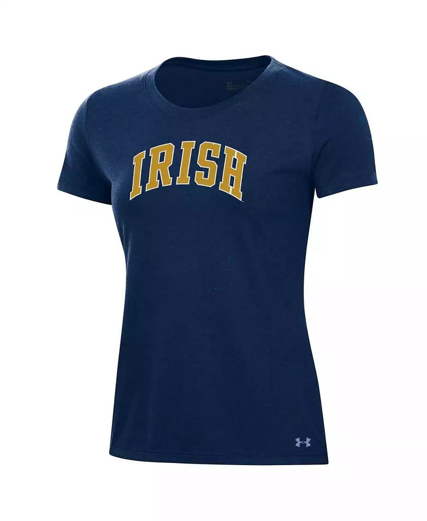 Under Armour Women's Navy Notre Dame Fighting Irish Essentials 2-Hit Performance T-Shirt