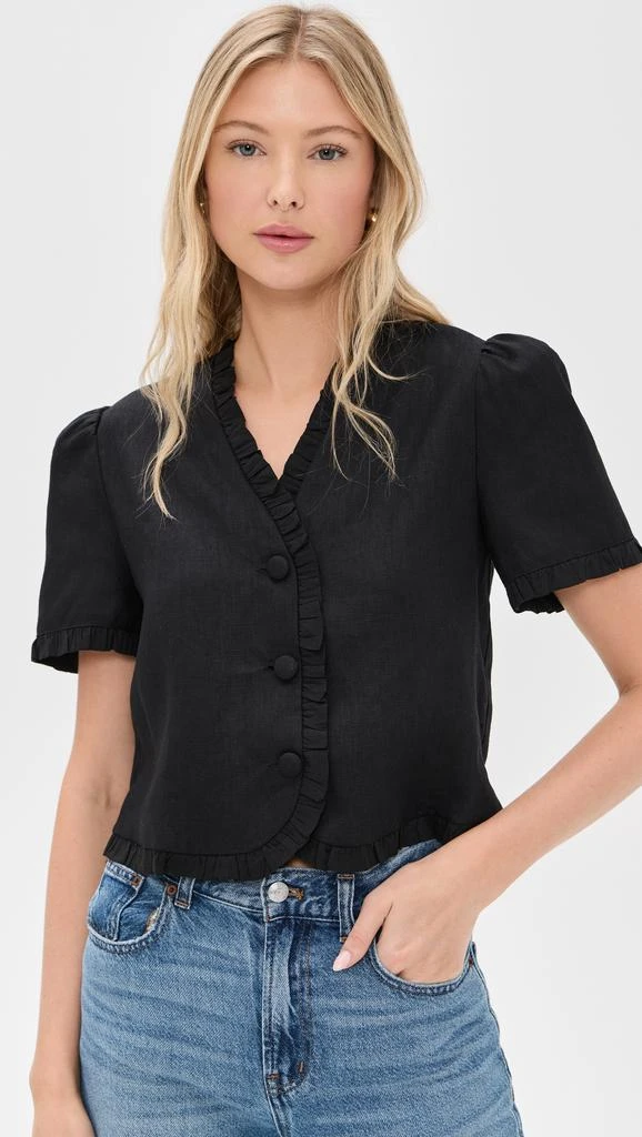 Reformation Bess Linen Top 1