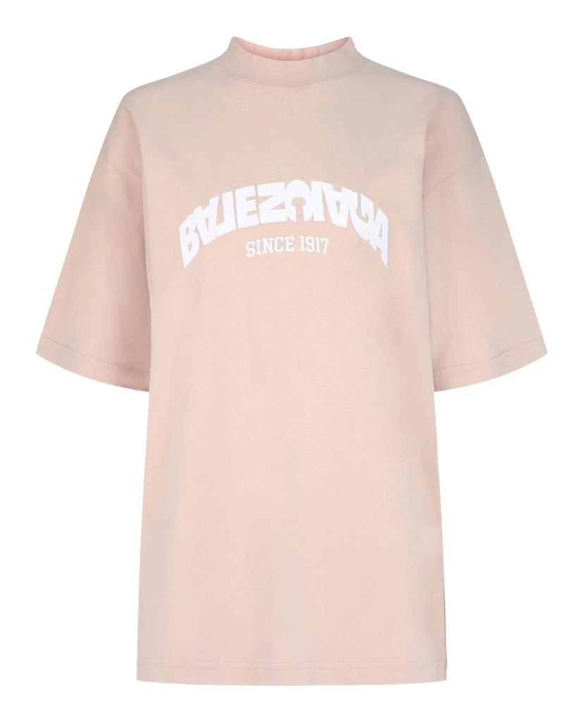 Balenciaga Backflip Embroidered Logo T-Shirt