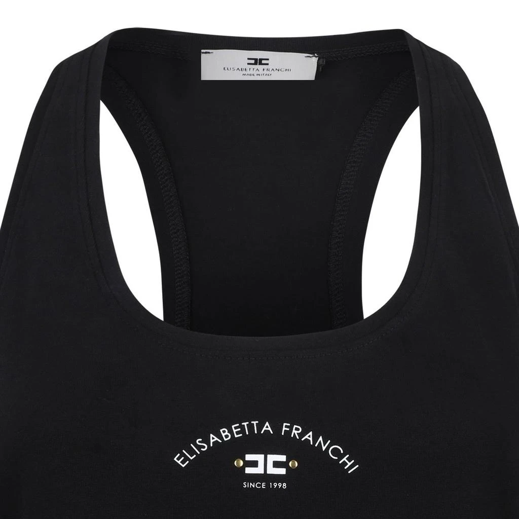 ELISABETTA FRANCHI Elisabetta Franchi Logo Printed Jersey Tank Top 3
