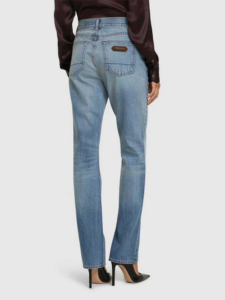 Tom Ford High Rise Denim Straight Jeans 2