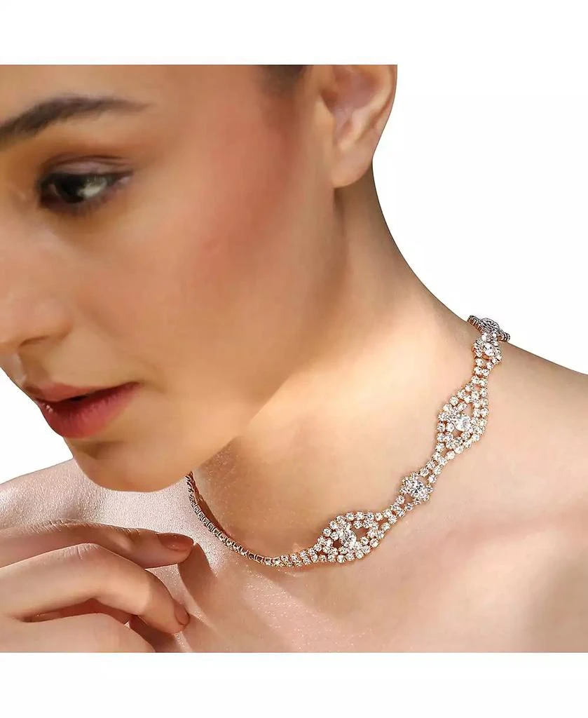 SOHI Women
s Bling Eye Statement Necklace 4