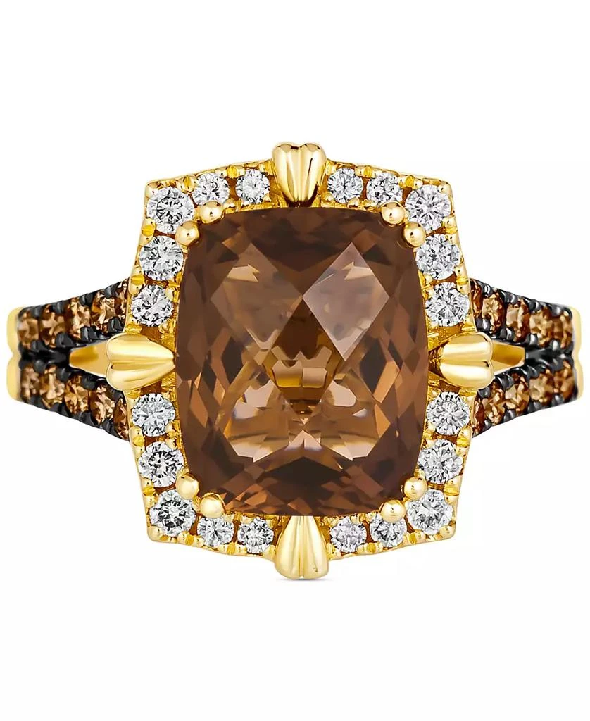 Le Vian Chocolate Quartz (4 ct. t.w.) 
Diamond (5/8 ct. t.w.) Halo Ring in 14k Gold 2