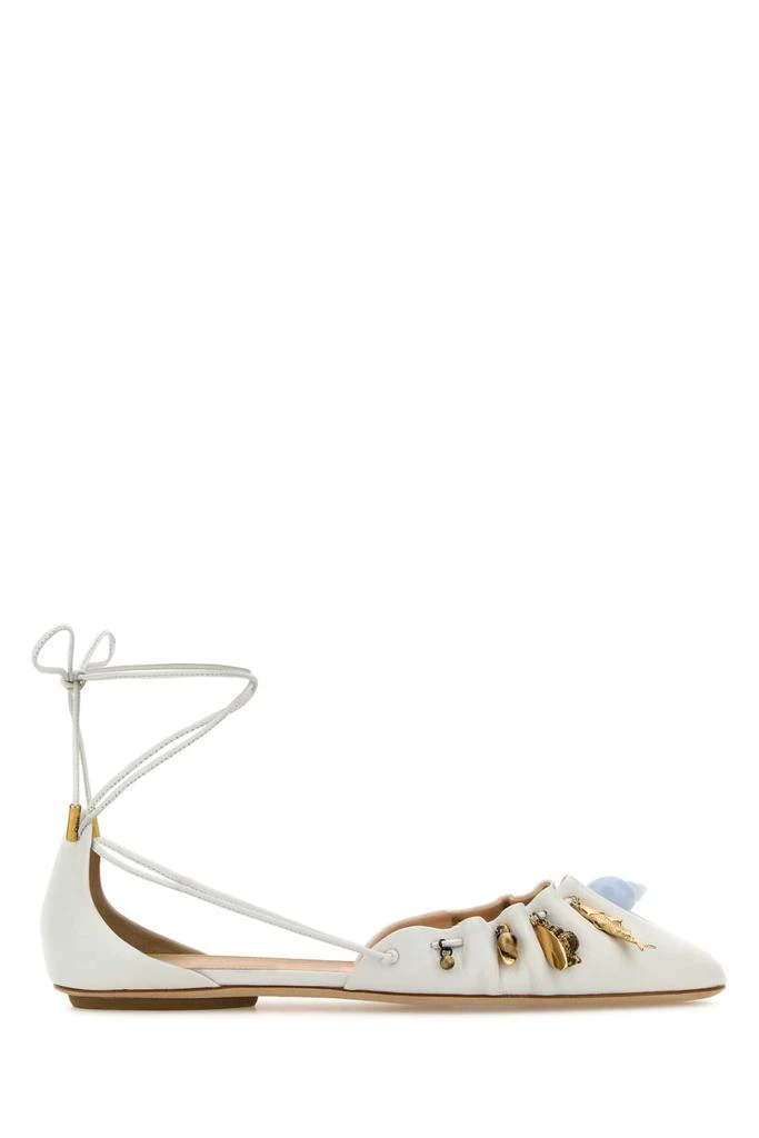Chloé White Leather Sea Treasures Ballerinas 1