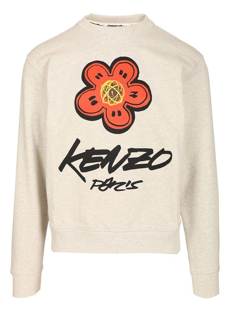 Kenzo Kenzo Boke Floral Printed Crewneck Sweatshirt