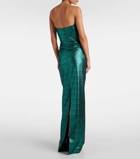 REBECCA VALLANCE Elsie off-shoulder gown 3