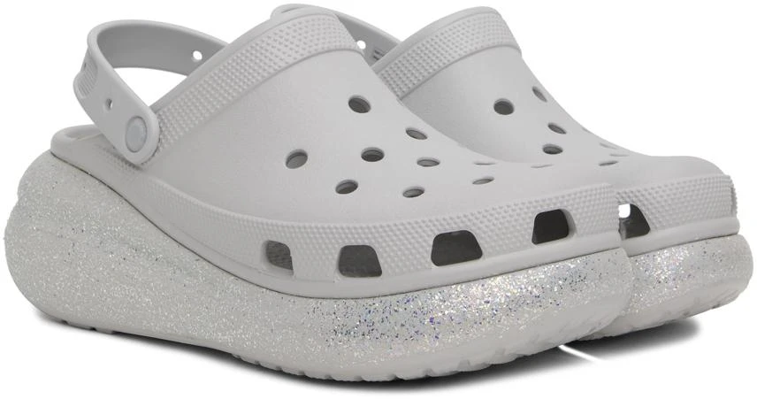 Crocs Off-White Crush Glitter Clogs 4