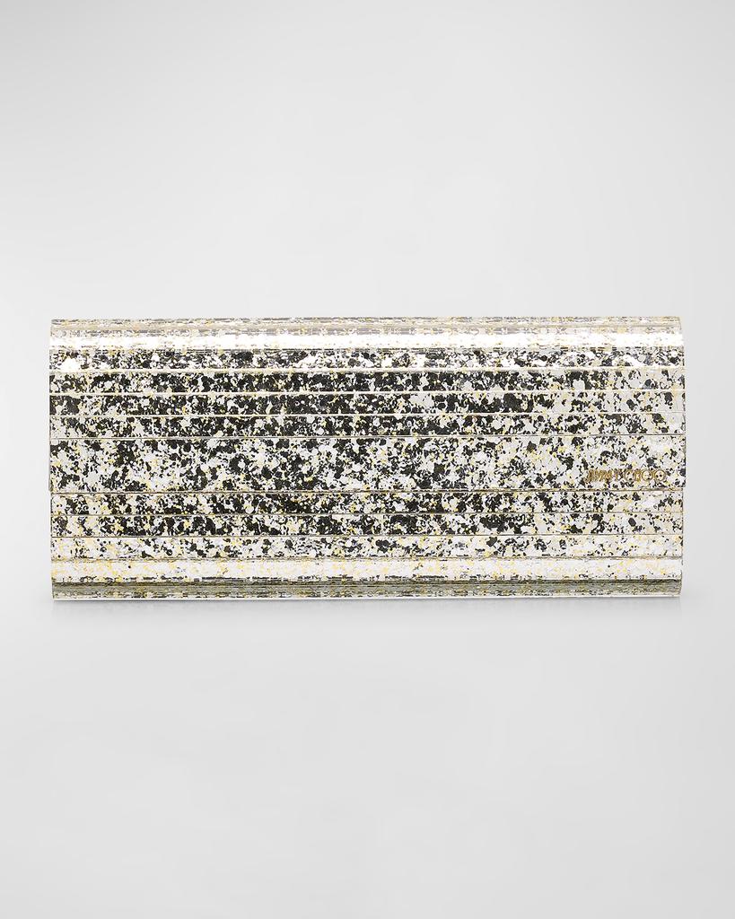 【関税&送料込】Jimmy Choo Sweetie Pouch In Plexiglass With Jimmy Choo Sweetie Mother-Of-Pearl Plexiglass Clutch Bag