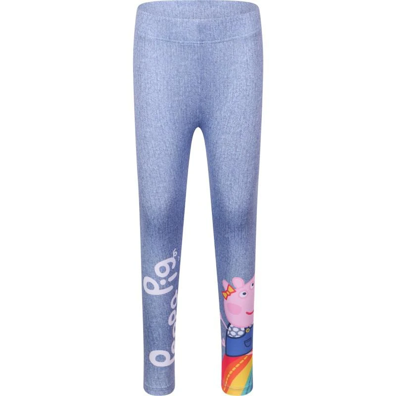 KIDNIC Peppa pig mottled blue leggings 1