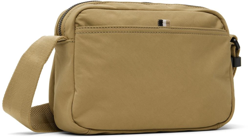 Hugo Boss Beige Nylon Logo Patch Pouch 3