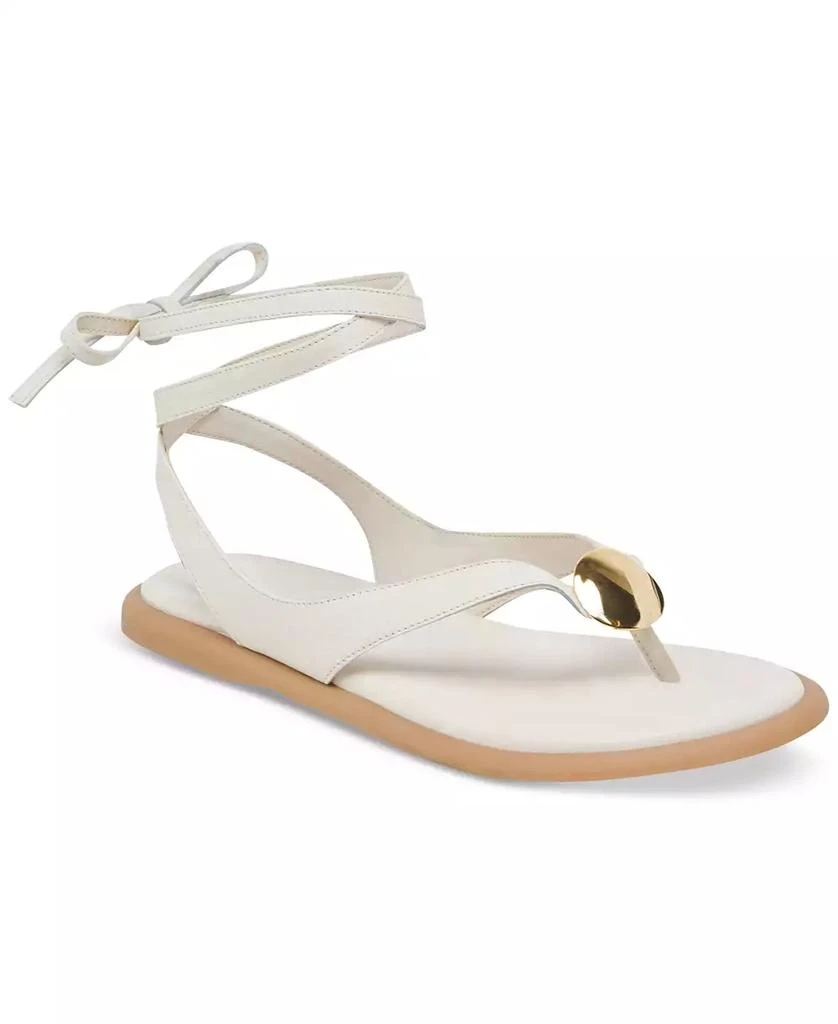 Dolce Vita Women's Judy Lace-Up Ankle Wrap Embellished Flat Sandals 1