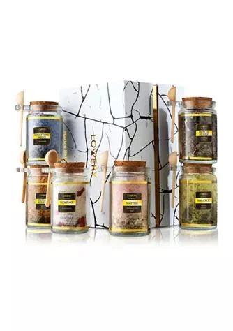 Lovery Bath Salts Gift Set with Natural Hers and Essentail Oils
